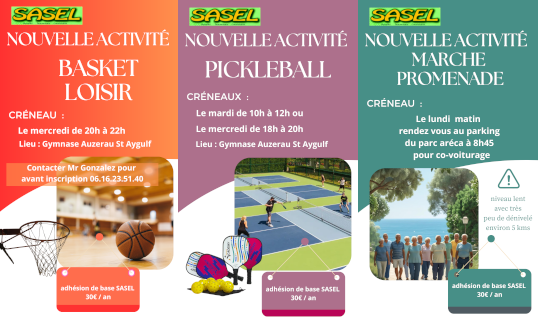 3nouvelles activites